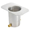 Aluminum 2-Piece Gutter Adapter Kit with Brass Bolt for Rain Chain Installation, Standard, Mill Finish